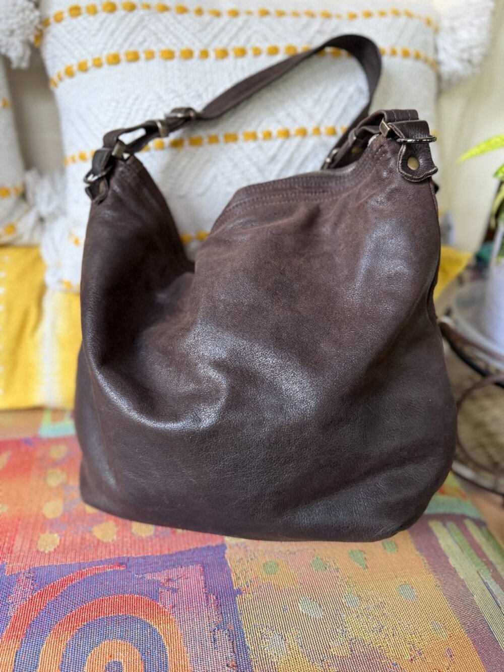 Rough and Tumble Vintage Hobo Bag
